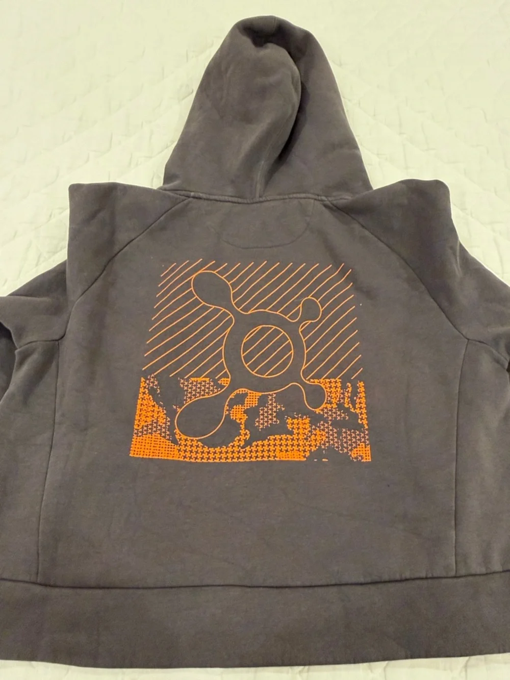 Orangetheory Charcoal Crewneck Sweater with Orange Logo - Picture 3 of 3